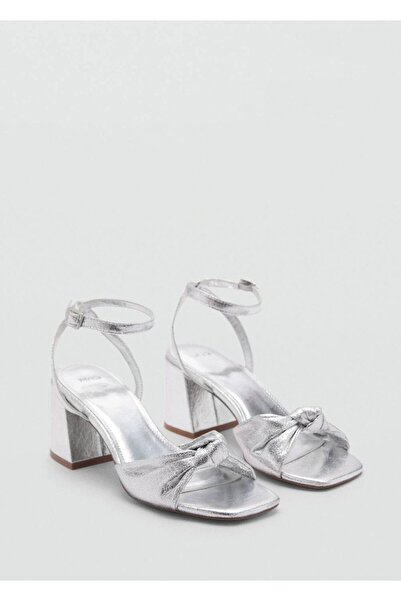 Mango Teen Sandale cu detaliu de panglică metalică