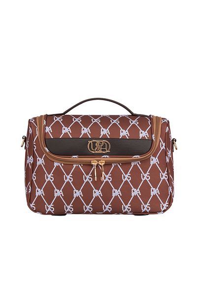 U.S. Polo Assn. US Polo Assn 24639-24641-24640 Καφέ τσάντα μακιγιάζ - Τσάντα συμπλέκτη