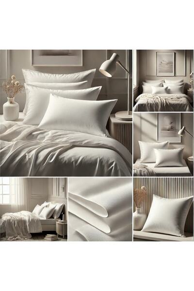 MEŞELİ TEKSTİL Oversize King Size 100% Βαμβακερό Σετ Σεντόνια 1 Σεντόνι 2 Μαξιλαροθήκες