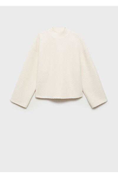 MANGO Woman Perkins yakalı buklet sweatshirt