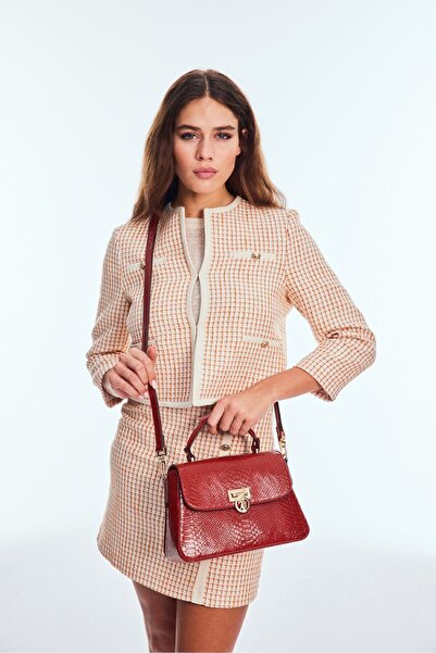 U.S. Polo Assn. Geantă de damă - cărămidă, Us24676