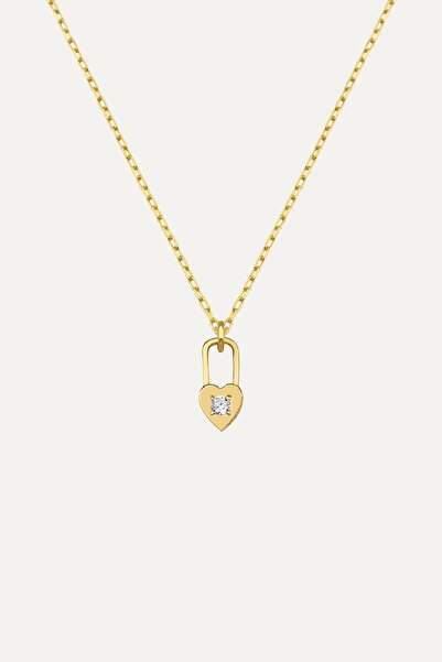 Gimora Kalp Kilit Gümüş Kolye