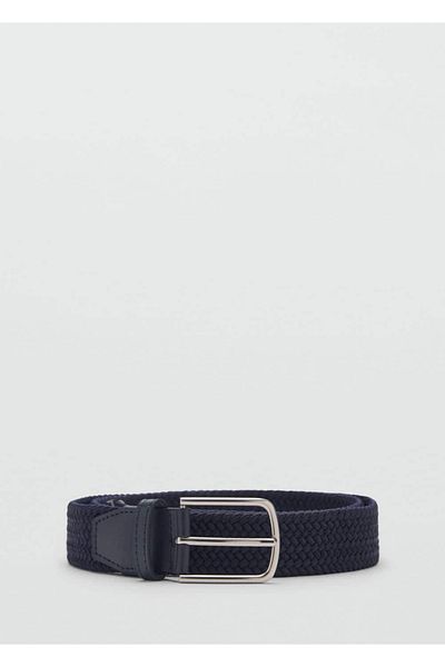 MANGO Man Elastischer Gürtel mit Strickmuster