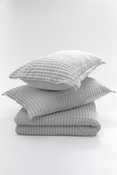 Merinos Modern Line Çift Kişilik Y3 Parça Battaniye Seti