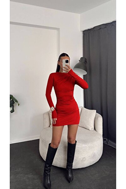 Les Séduisantes c.a. Rochie mini cu șnur din țesătură submersibilă