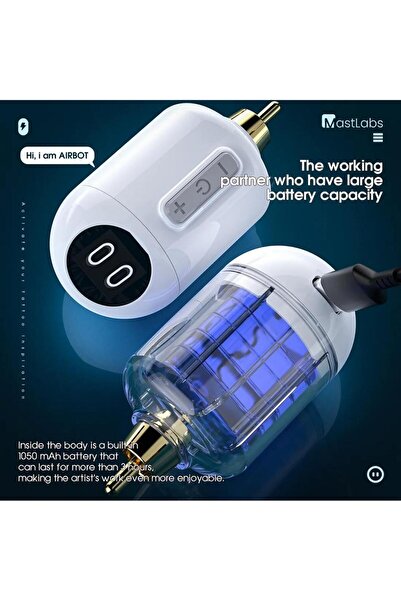 MAST Airbot Smart Kablosuz Dövme Makinesi Adaptörü