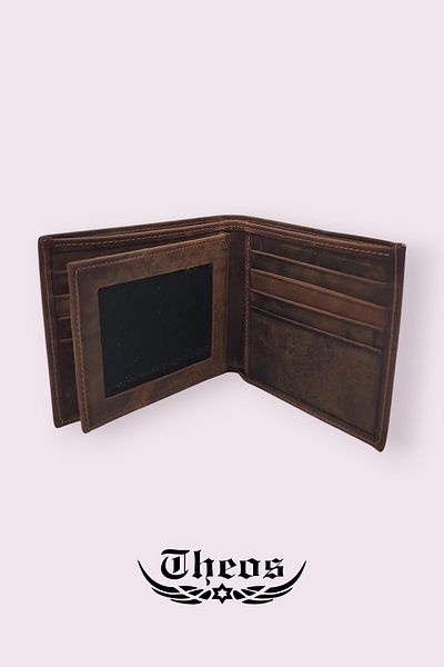 THEOS Men's Leather Wallet