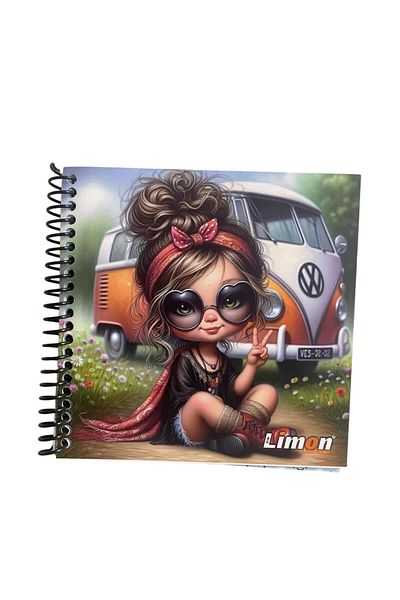 Limon 14X14 Square Mini Agenda Memo Pad