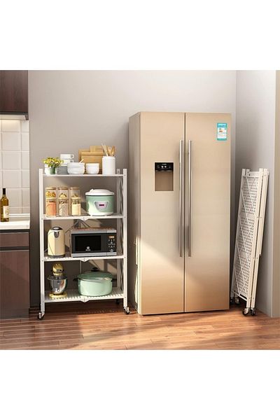 Taimi 4-Tier Foldable Storage Shelves 72x38x126cm White