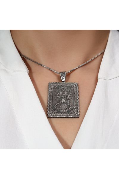 Sima Silver Gümüş Tasarım Nali Şerif Kademi Şerif Hilyei Şerif Bayan Gümüş Ma...