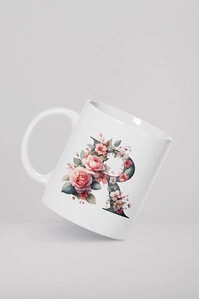 feinas Letters Porcelain Mug Cup