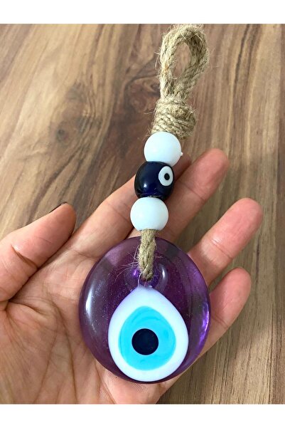312 KONSEPT 5 Cm 1 bucată de sticlă de culoare violetă cu ochi rău ornament d...