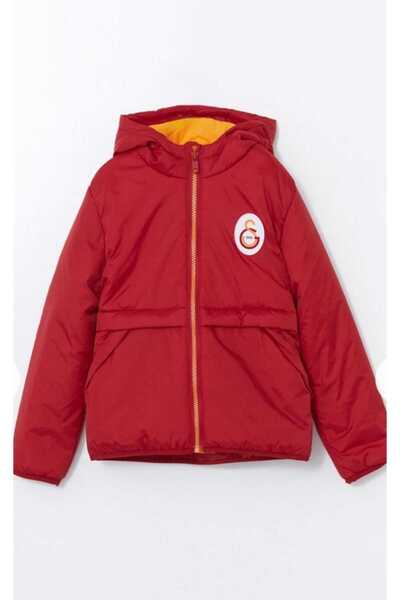 LC Waikiki Lcw Kids Hooded Fan Cimbom Printed Boy's Inflatable Coat