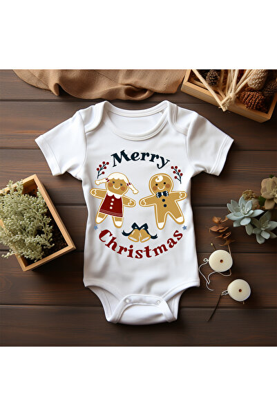 Lotus Baby 100% Cotton Specially Designed Christmas 3 Written Bodysuit