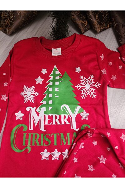 Süpermini Yeni Yıl Çam Ağacı Temalı Noel Pijaması