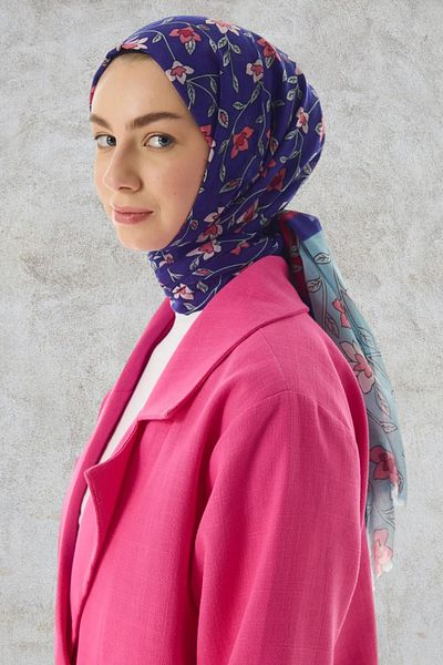 Starpink Βαμβακερό σάλι με μοτίβο τριαντάφυλλου - Starpnk2