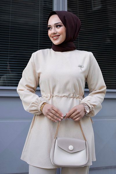 Herita Hijab-Set mit Bronzedetails