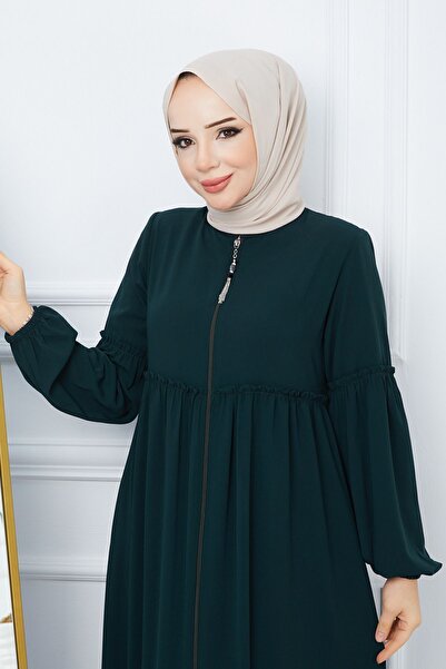 ESRE GİYİM Moda Esre Fashion Hijab Clothing Gathered Ferace