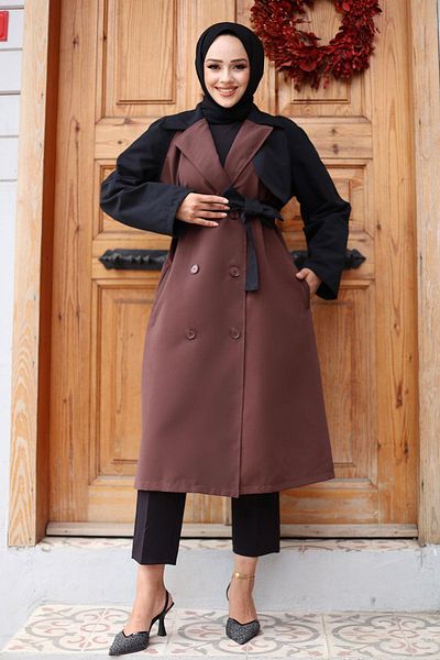 Herita Trenchcoat „Kolu“ mit Garnierung