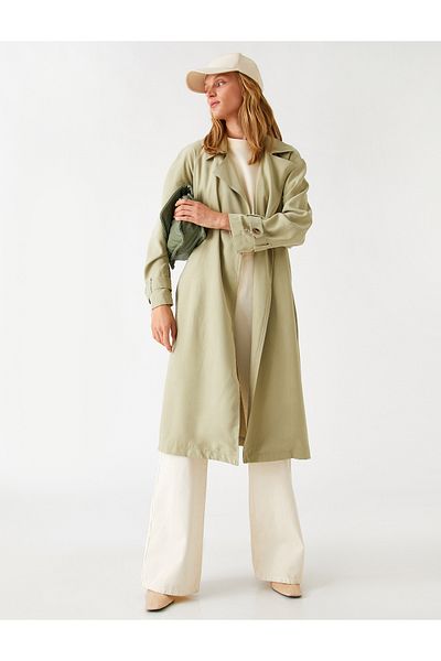 Koton Trenchcoat in Midilänge mit Gürtel