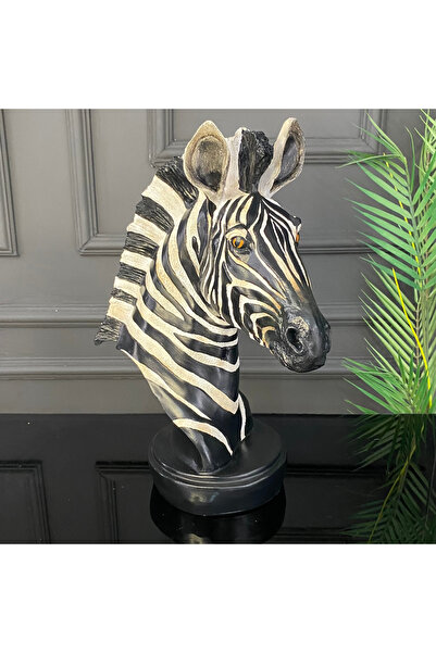 SZN DEKOR Zebra biblo heykel ev ofis dekorasyonu konsol dresuar masaüstü dekoru