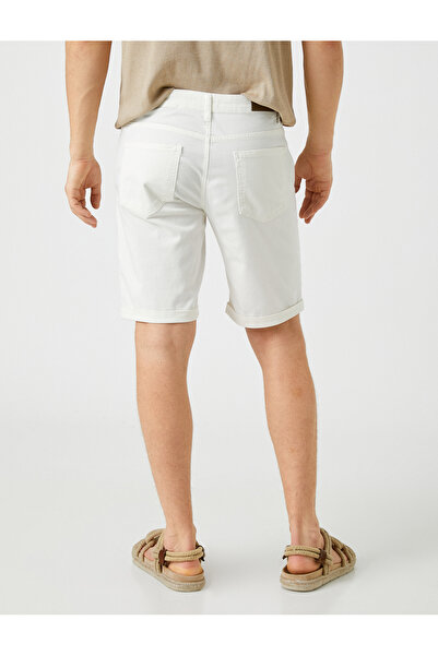 Koton Basic Bermuda Shorts Cotton Pocket Buttoned