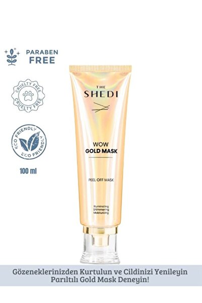 The SheDi Gold Mask Nemlendirici, Aydınlatıcı, Ve Siyah Nokta Temizleyici Maske
