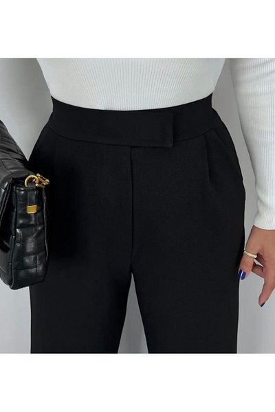 Karaca Butik Women's Lycra Velcro Closure Palazzo Pants