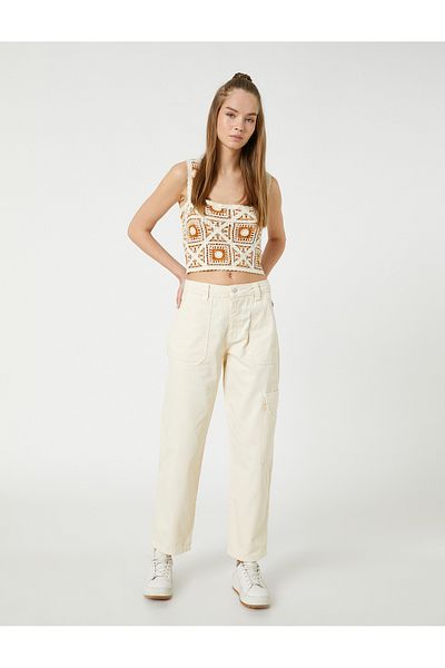 Koton Cargo Pants Cotton with Big Pocket Detail