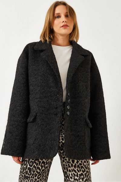 Bianco Lucci Γυναικείο μπουφάν μπλέιζερ με επένδυση Oversize 60261242