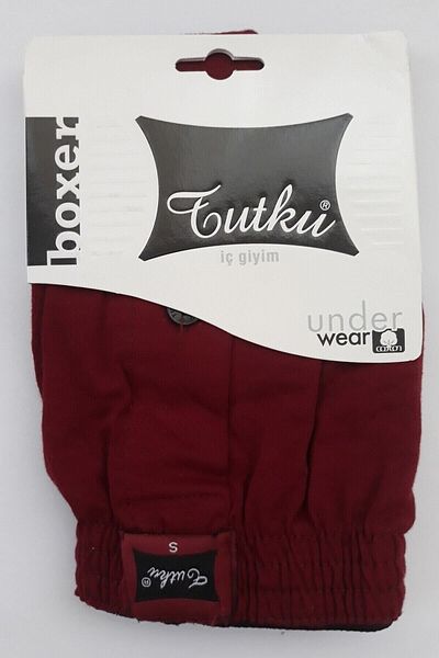 Tutku Men's Combed Cotton Plain Boxer