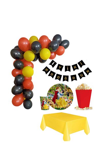 CANSIN Cotton Princess Birthday Set for 8 Persons