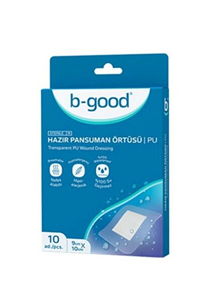 B-GOOD B Good Şeffaf Yara Örtüsü 9X10 cm 10 lu