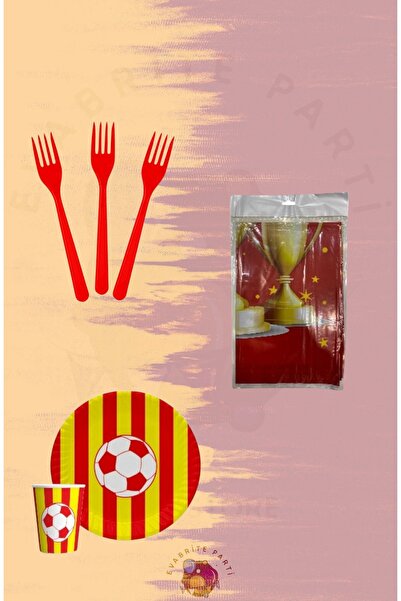 Evabrite Κίτρινο κόκκινο θεματικό σετ για 8 άτομα - Προμήθειες για πάρτι γενε...