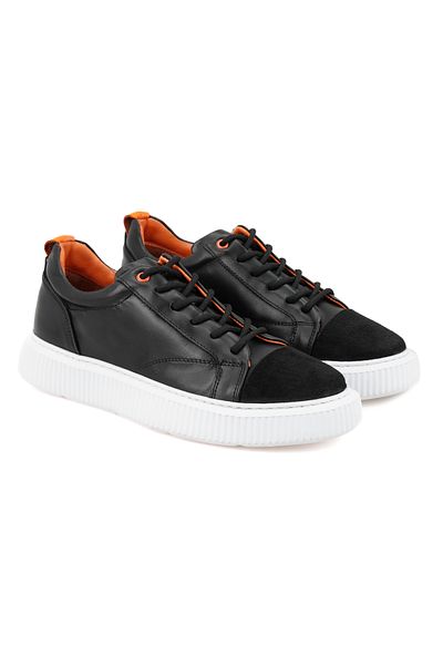 Desa Ανδρικά δερμάτινα αθλητικά παπούτσια Arelana Black