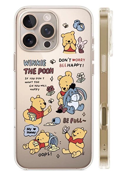 3GEN CASE iPhone 16 Pro Compatible Patterned Transparent Silicone Case Newdesing 2025