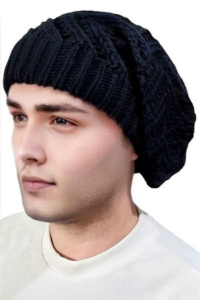 Uniquetrenders Мъжка плетена зимна шапка