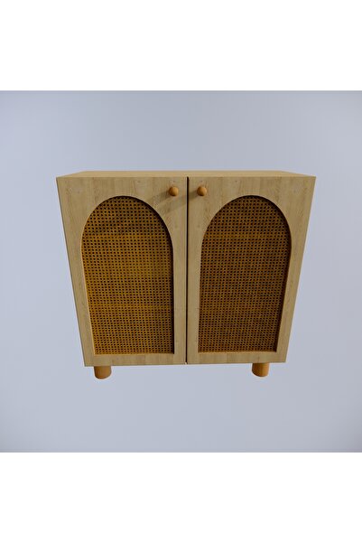 lazzir handle Mdf Bohem Dolap-(MDF 2 KAPAKLI HAZERANLI)-(BEYAZ)-(90 CM GENİŞLİK)-(TOMBUL AYAKLI)