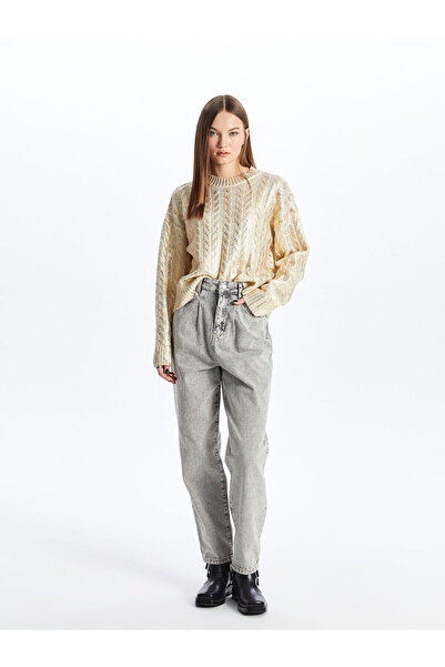 LC Waikiki LCWK Slouchy Damen-Jeanshose mit hoher Taille