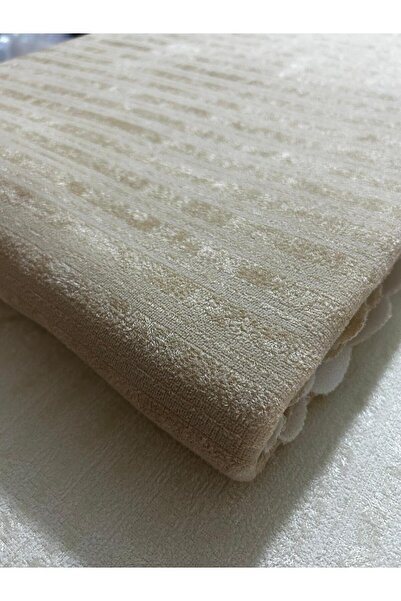 Tekstilsa Süngerli Koltuk Örtüsü Yeni Moda Çizgili Sütlükahve Rengi 1adet 210*170 Cm