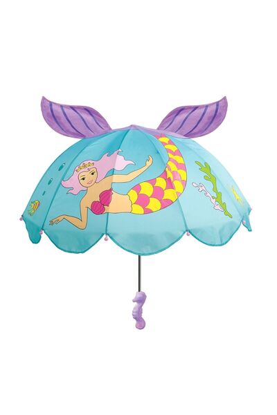 kidorable DENİZ KIZI ÇOCUK ŞEMSİYE - TURKUAZ MAVİ STD