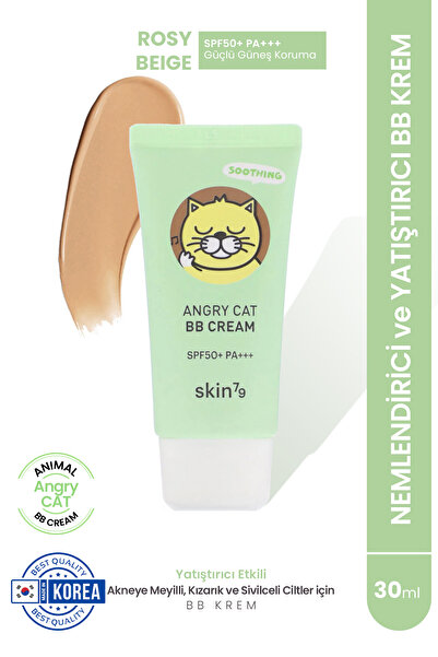 Skin79 Angry Cat Kızarıklık Karşıtı Nemlendirici Bb Krem Spf50 Pa Rosy Beige ...