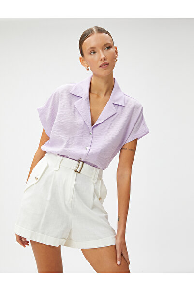 Koton Κοντομάνικο πουκάμισο τζάκετ γιακά