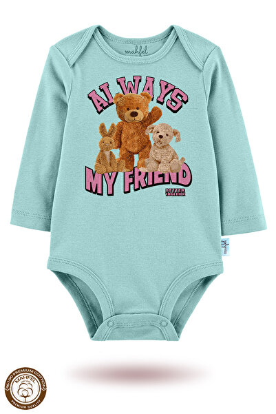 MAHFEL 100% Cotton 3-Piece Organic Printed Snap Fastener Baby Bodysuit