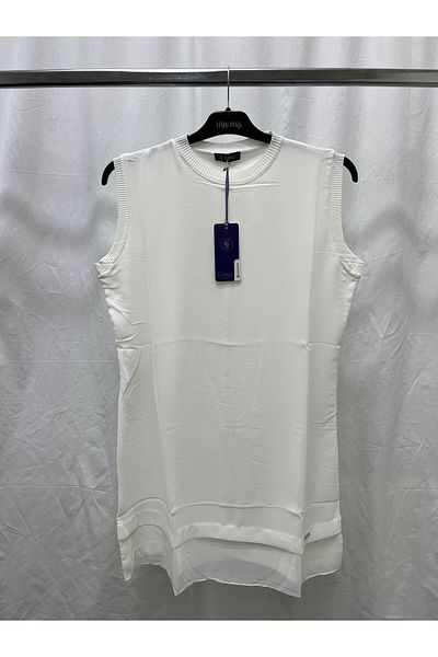Zeynep Butik Siffir μανίκι σιφόν χτενισμένο βαμβακερό χιτώνα - 87cm, 775 1623