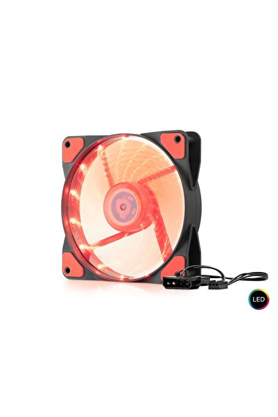 HADRON Hdx1520 Kasa Fanı 4Pin Led 12Cm Siyah