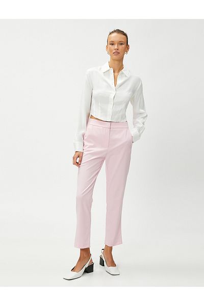 Koton Basic Cigarette Trousers with Pockets