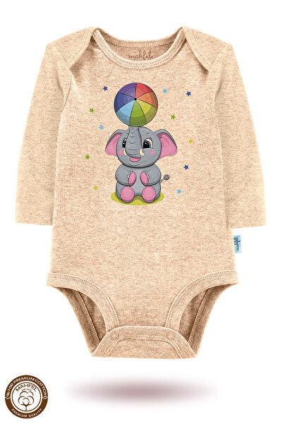 MAHFEL 100% Cotton 3-Piece Organic Printed Snap Fastener Baby Bodysuit