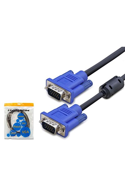 HADRON Hdx7754 Vga Cable Od 7.3 mm a Quality 1.5 m - Black Blue