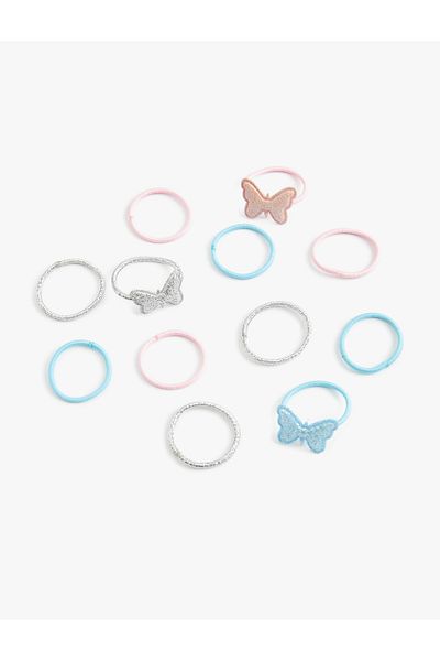 Koton Butterfly Detailed Multiple Rubber Buckle Set